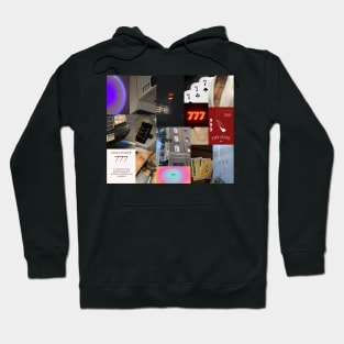 777 angel number aesthetic collage Hoodie